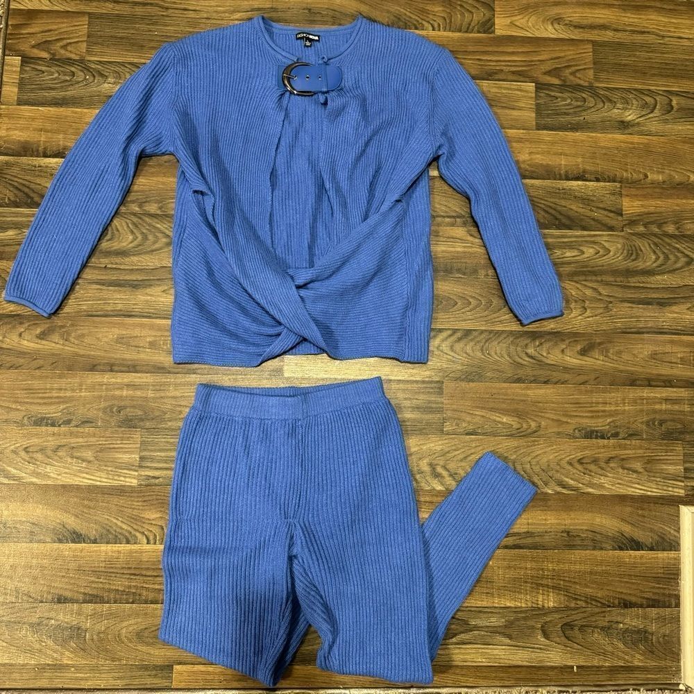 FN Blue Sweater Matching Set